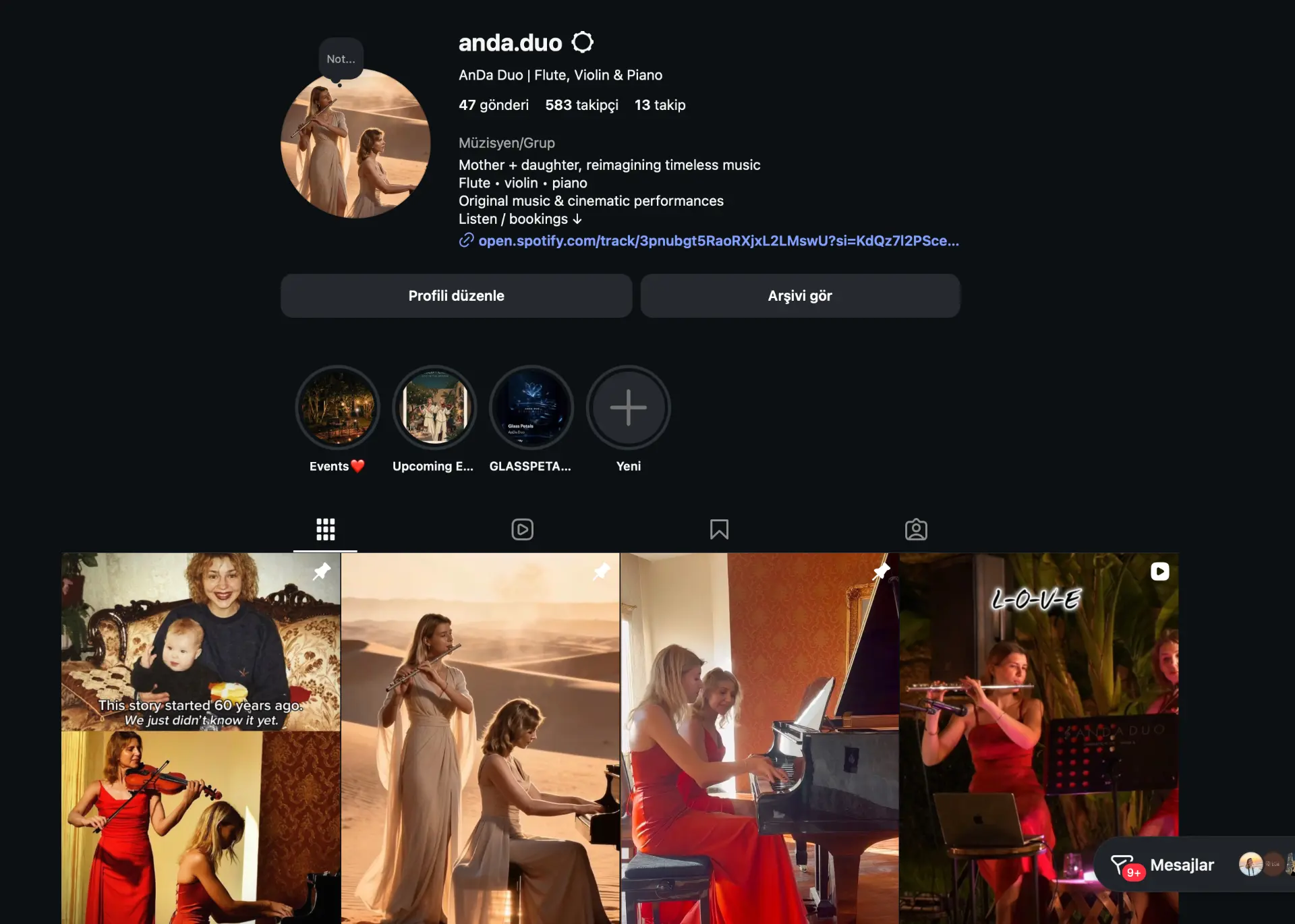Anda Duo Instagram profile